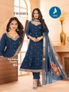 Twisha By Kaya Roman Silk Wholesale Kurti With Bottom Dupatta In India